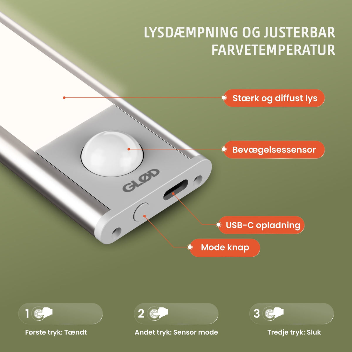 Glød LED Lysbarer